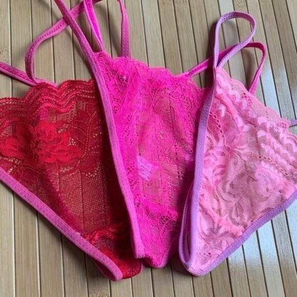 NEW Women’s 5 Pair Lace G-String Thong Set S/M - Picture 7 of 7